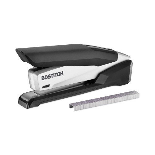 Bostitch InPower Spring-Powered Premium Desktop Stapler， 28-Sheet Capacity， Black/Silver (1110)