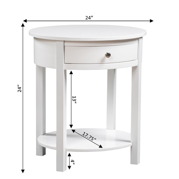 Dillard End Table with Drawer and Shelf