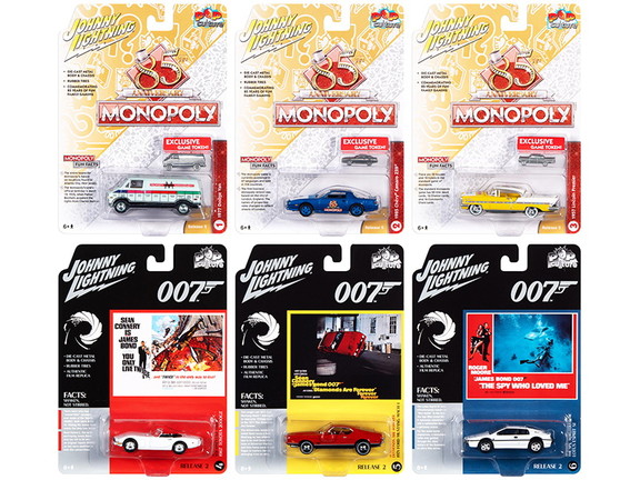 Johnny Lightning Pop Culture 2020 Set of 6 Cars Re...