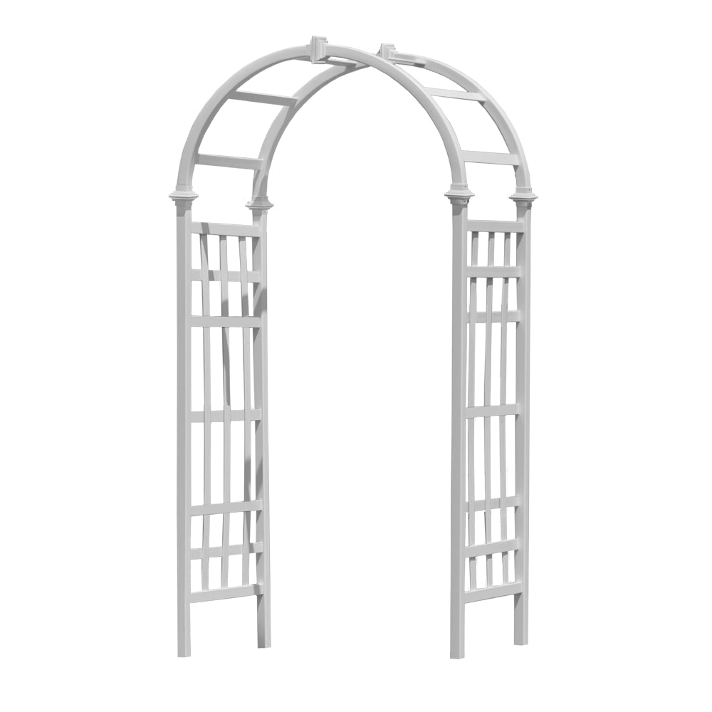 Vita 39"L x 23"W x 81"H Athens Vinyl Arbor, White, VA68111