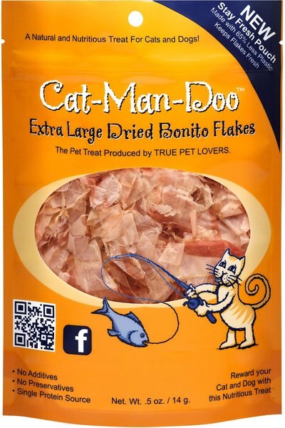 Cat-Man-Doo Extra Large Dried Bonito Flakes Cat and Dog Treats