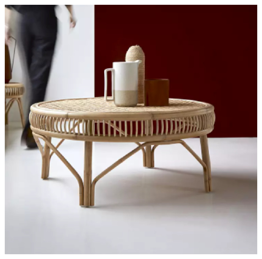 Rattan Modern Coffee Table  Tikamoon Zita   Tropical   Coffee Tables   by Oroa   Distinctive Furniture  Houzz