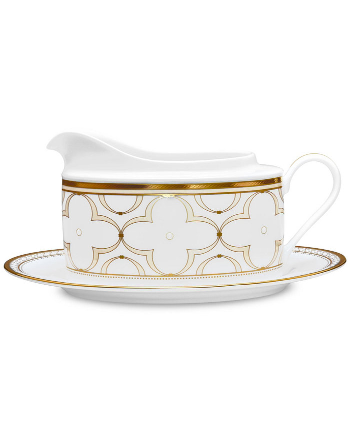 Noritake Trefolio Gold Gravy W  Tray 16 Oz.