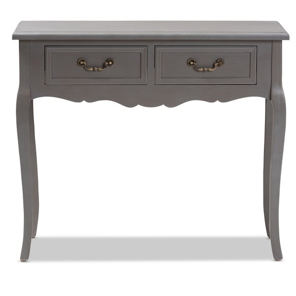 French Country 2-Drawer Console Table