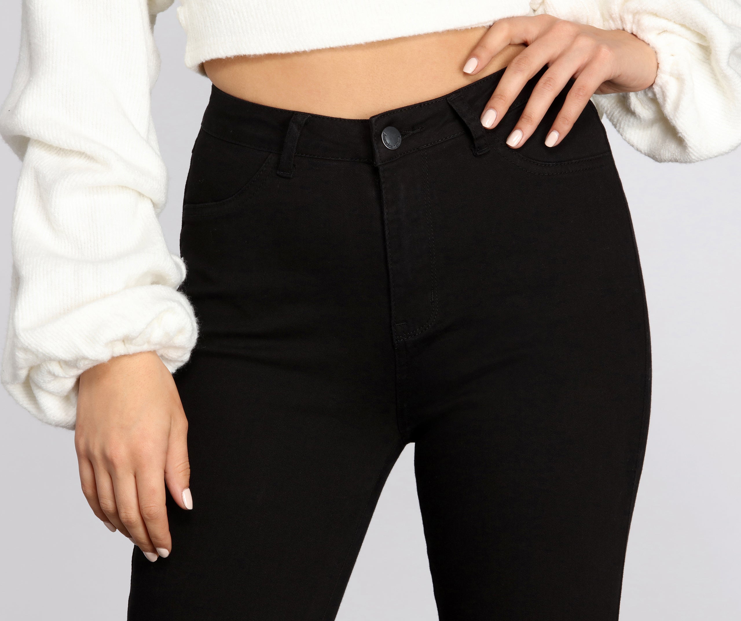 High Rise Basic Skinny Pants