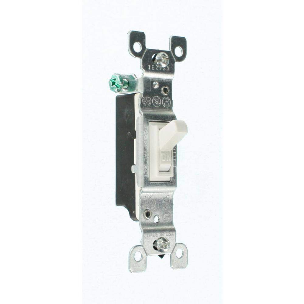 Leviton 15 Amp Single-Pole Switch White (10-Pack) M24-01451-2WM