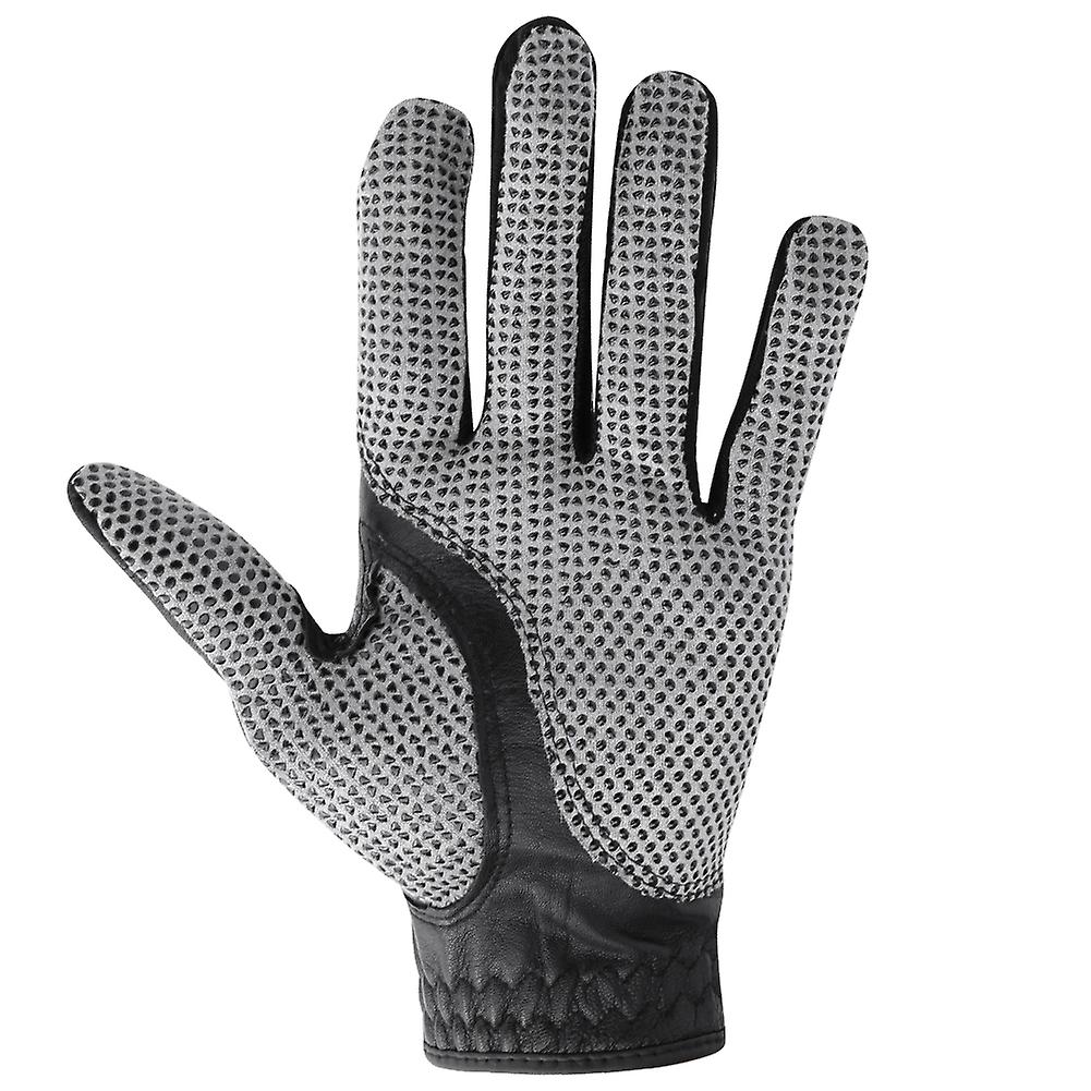 1 Pcs Black Artificial Sheepskin Men Non-slip Soft Breathable Golf Gloves Golfing Glove Accessoriesleft Hand 26