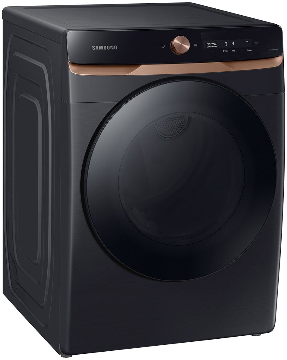  7.5 Cu. Ft. Brushed Black AI Smart Dial Gas Dryer With Super Speed Dry And MultiControl