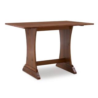 Linon Home Decor AnnClaire Golden Pine Breakfast Nook with Table and Bench THD02675