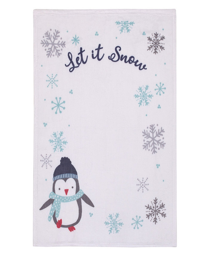 NoJo Penguin Let It Snow Photo Op Baby Blanket