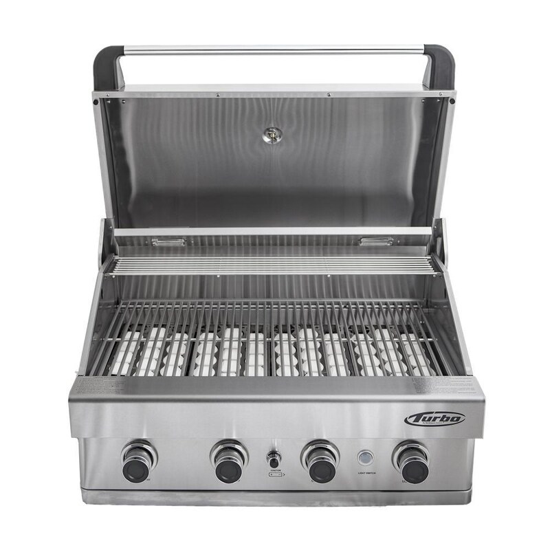 Turbo 32-Inch 4-Burner Built-In Natural Gas Grill