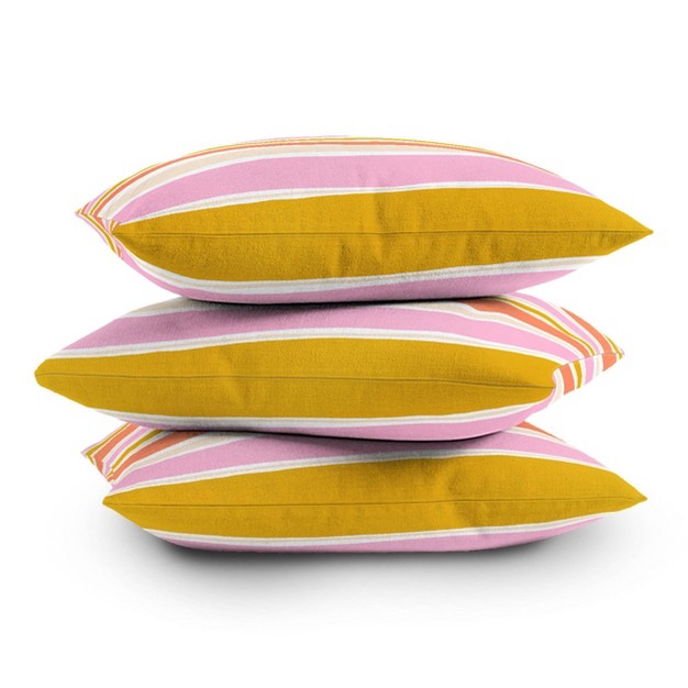 Sunshine Canteen Del Mar Stripes Outdoor Throw Pillow Deny Designs