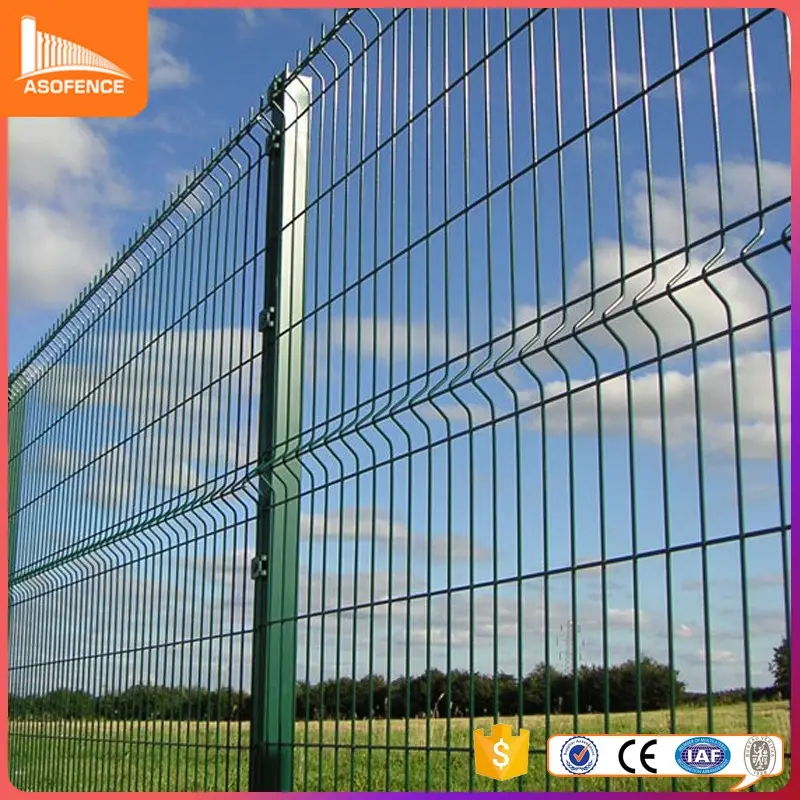 ASO fence factory supply 3d welded curved panel fence for garden Farm