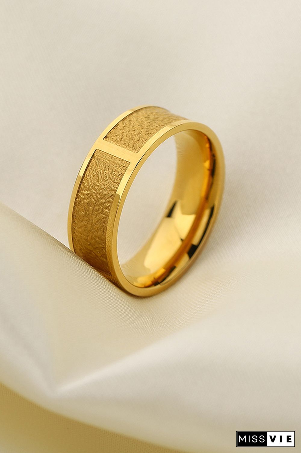 18K Gold Titanium Steel Rings MOQ 5pcs