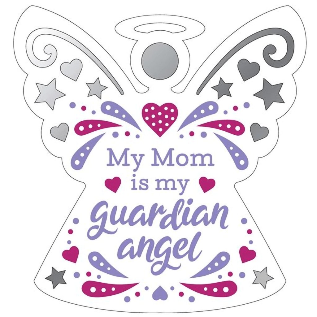 H & H Gifts  Reflective Angel - Mom - Sentiment Hanging Ornament