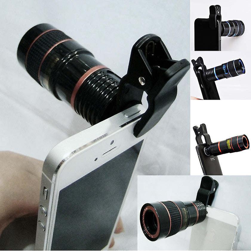 Telephoto Pro Clear Image Lens Zooms 8 Times Closer! For All Smart Phones and Tablets With Camera