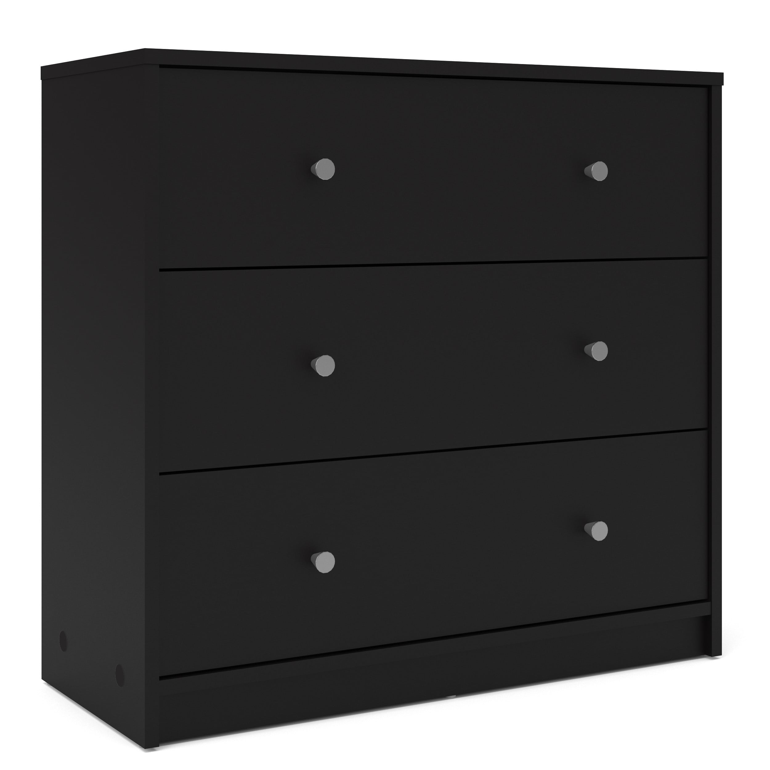 Studio 3 Drawer Chest, Black