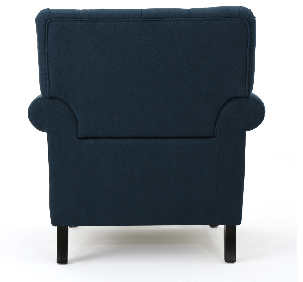 GDF Studio Arielle Plush Tufted Back Fabric Club Armchair   Transitional   Armchairs And Accent Chairs   by GDFStudio  Houzz