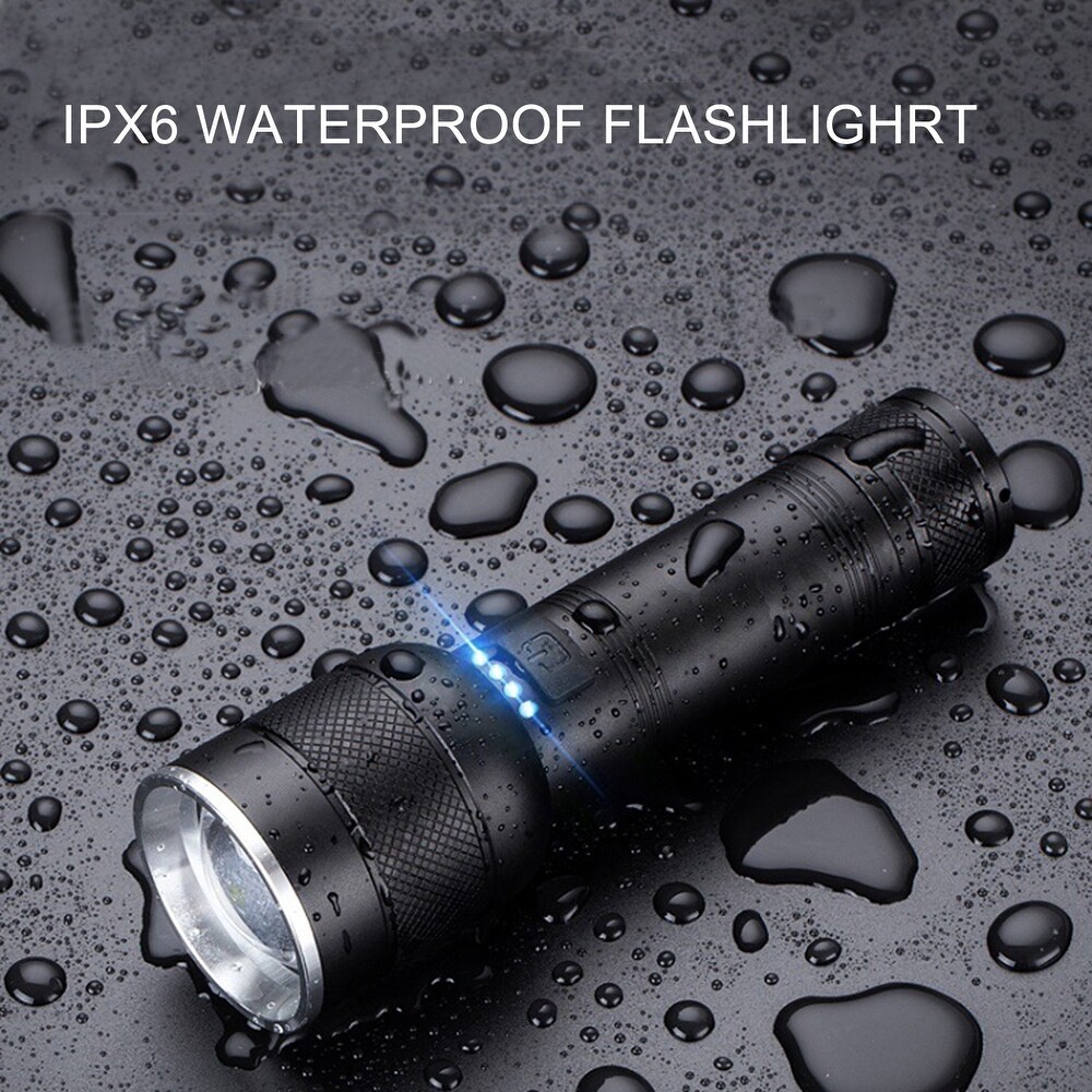 100000 Lumens Powerful Flashlight