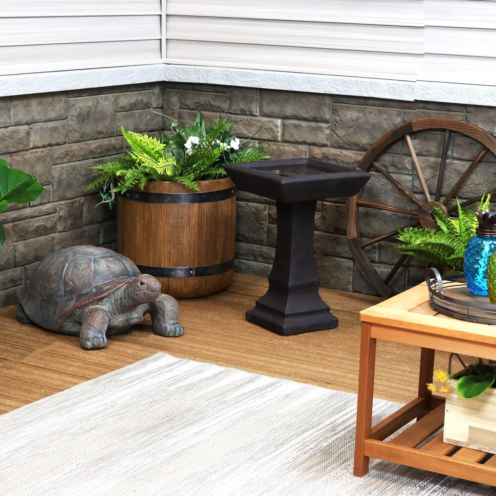 Sunnydaze Talia the Tortoise Indoor/Outdoor Lawn and Garden Statue   29.5\