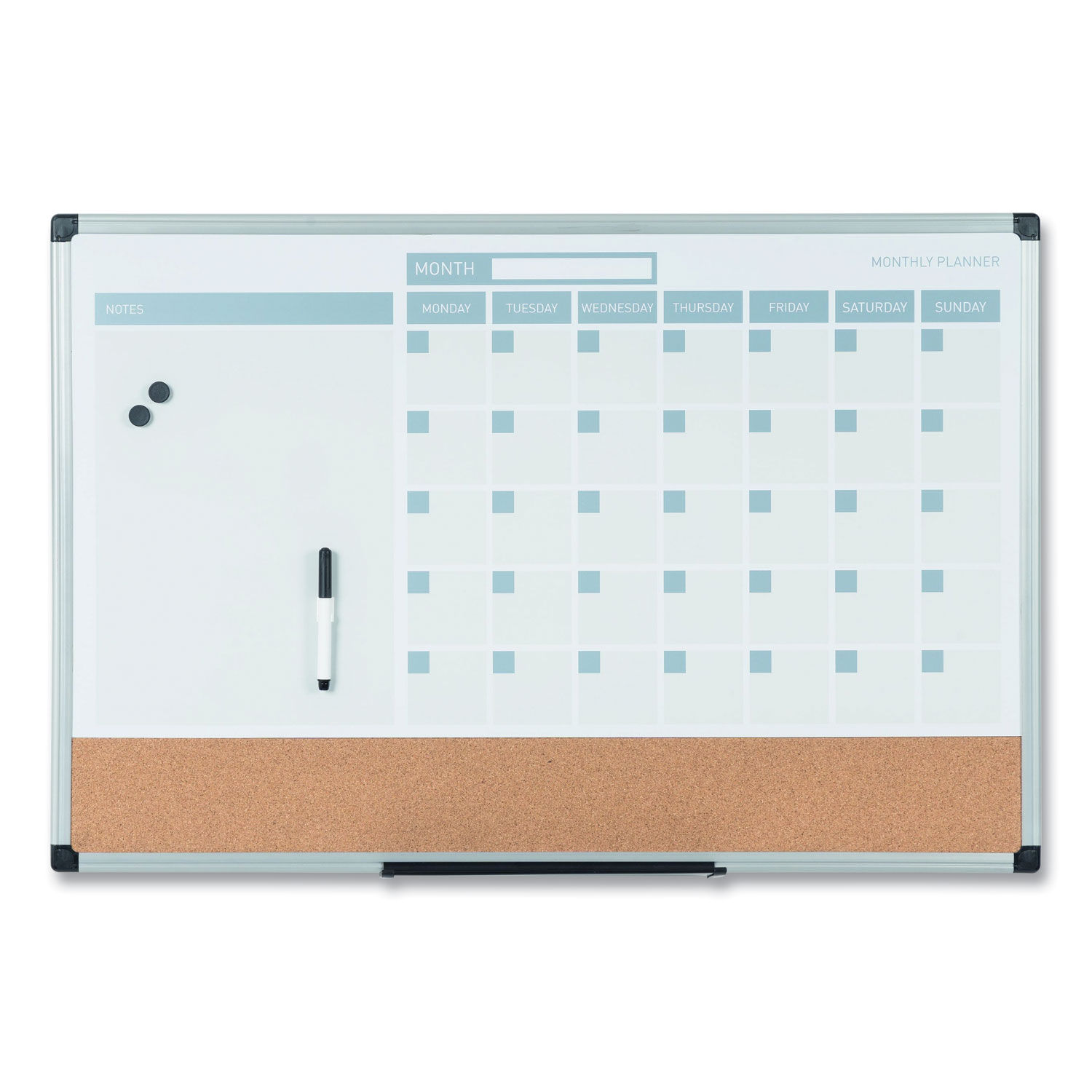 3-in-1 Planner Board by MasterVisionandreg; BVCMB3507186