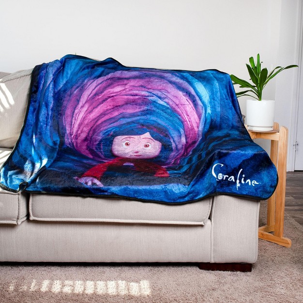 Surreal Entertainment Coraline Fleece Throw Blanket 45 X 60 Inches