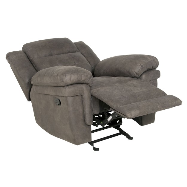 Anastasia Glider Power Recliner Chair Gray Steve Silver Co