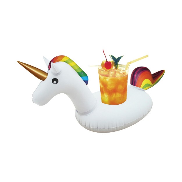 Inflatable Unicorn Swimming Pool Floating Drink Holder