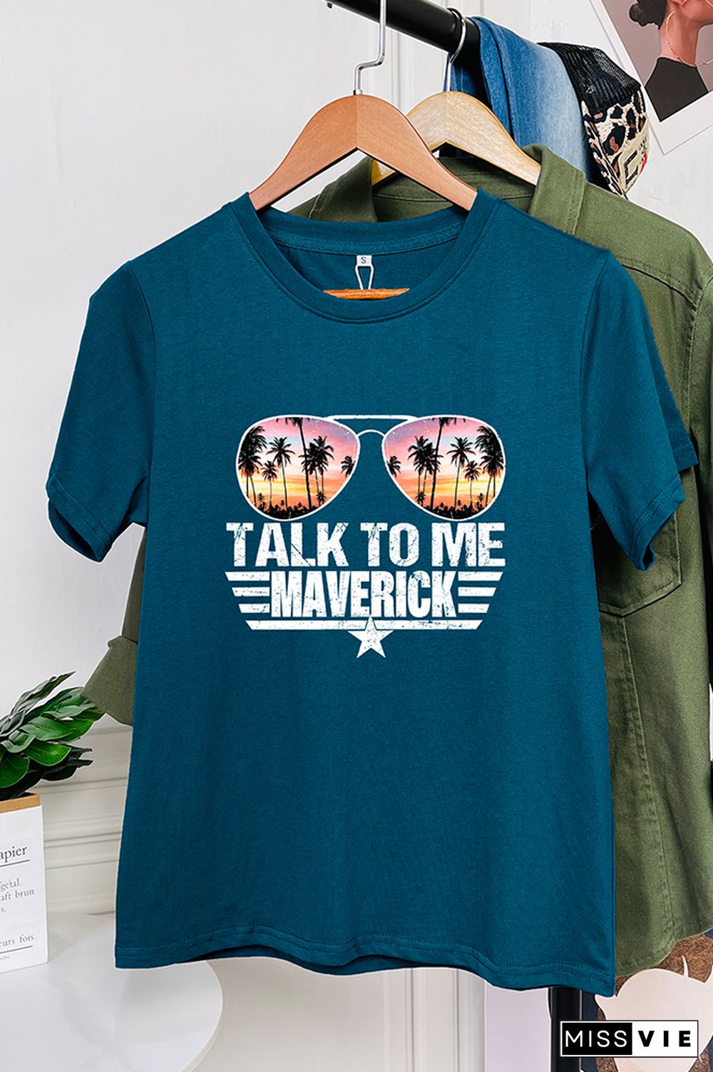 Talk To Me Goose Graphic Tee Short Sleeves Wholesale