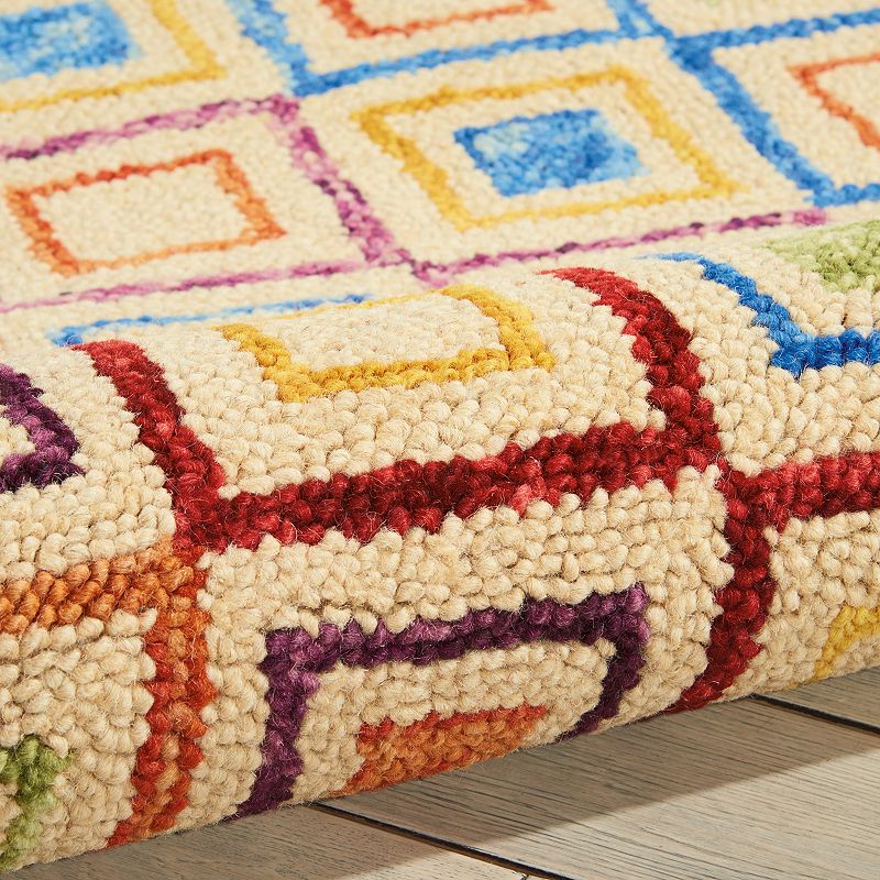 Nourison Vivid Geometric Wool Rug