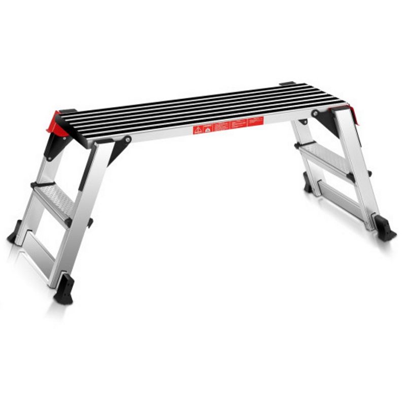 330 lbs Aluminum Folding Non-slip Drywall Step Stool Ladder