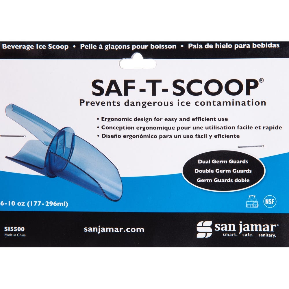 San Jamar SI5500 Saf-T Scoop Ice Scoop - 6 to 10 oz.