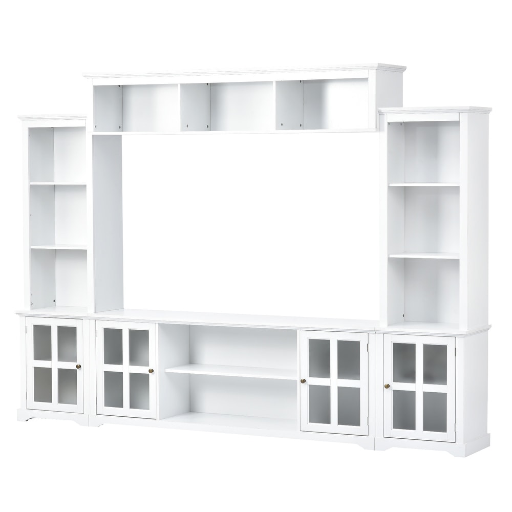 TV Stand Entertainment Units Bookshelf with 66\