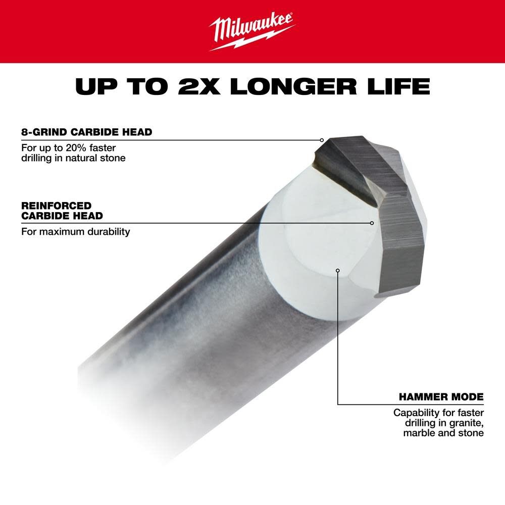 Milwaukee 4 pc Tile and Natural Stone Bit Set 48-20-8998 from Milwaukee