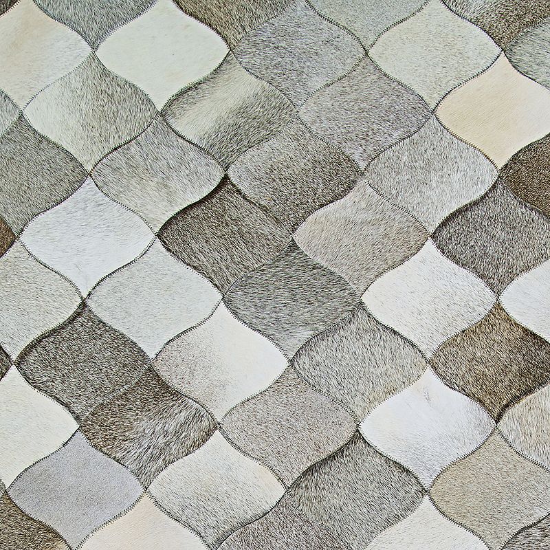 Couristan Chalet Diamonds Cowhide Leather Area Rug