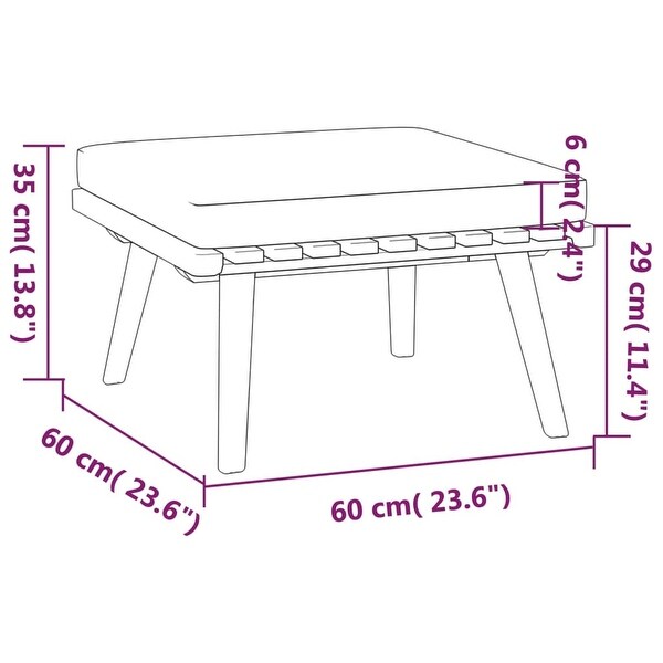 11 Piece Patio Lounge Set with Cushions Solid Acacia Wood - Overstock - 36195965