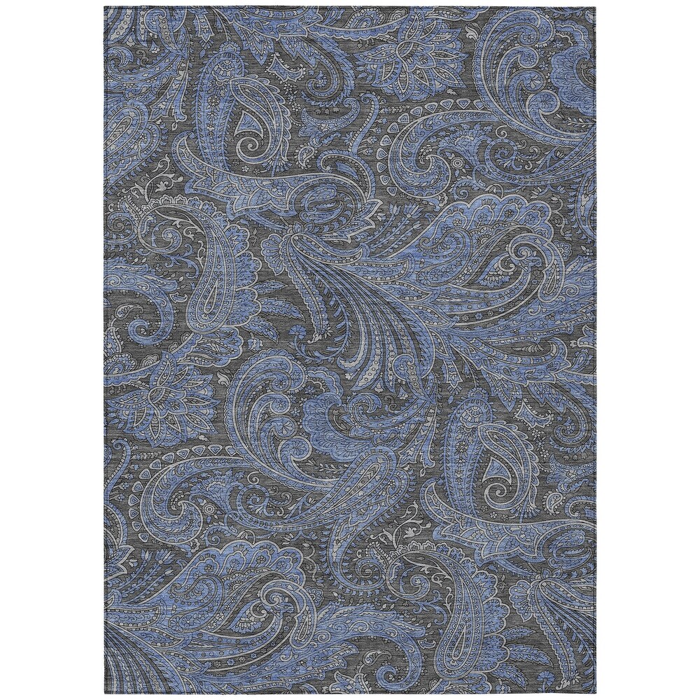 Machine Washable Indoor/ Outdoor Chantille Traditional Paisley Rug