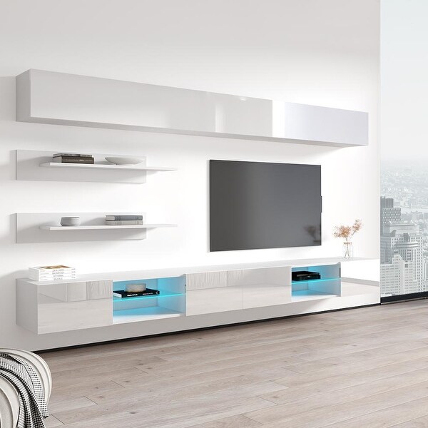 Fly I1 33TV Wall Mounted Floating Modern Entertainment Center