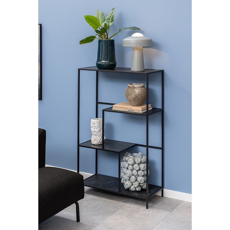 INFINITY Shelving Unit 72x114cm - Black