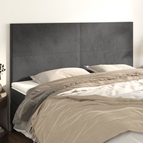 vidaXL Headboard Dark Gray 39.4