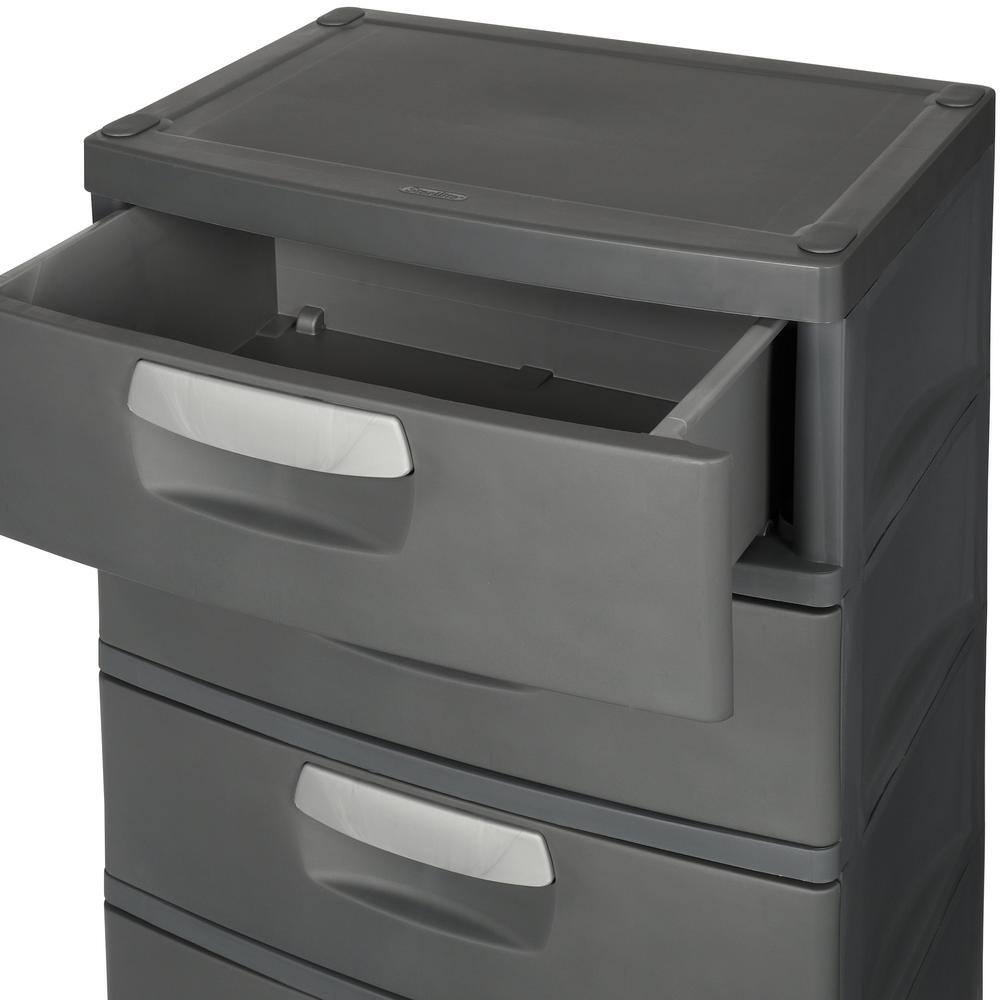 Sterilite 35.5 in. H x 26.625 in. W x 19.25 in. 4-Drawer Plastic Chest 01743V01