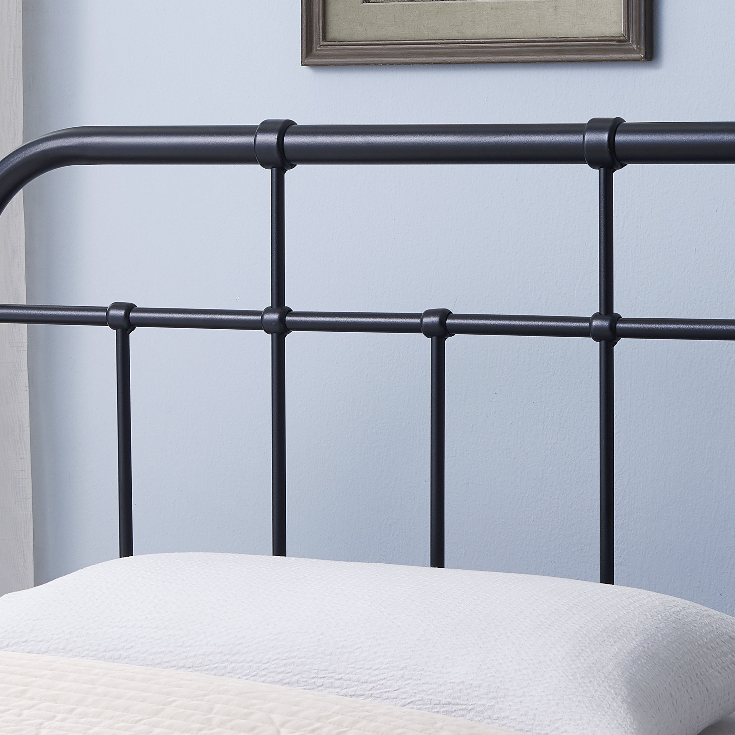 Hannah Industrial Iron Headboard