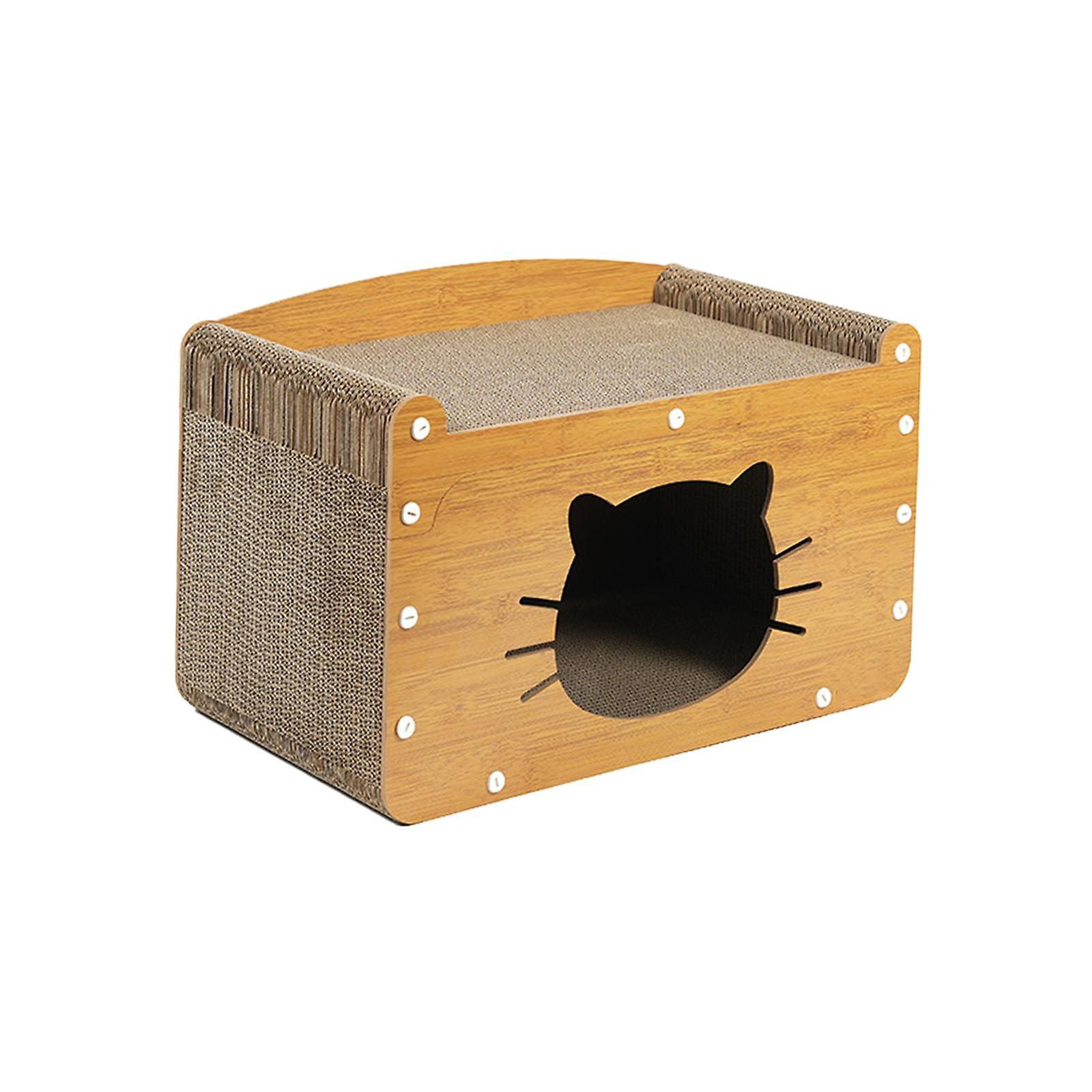 Cat Scratch House Durable Multifunctional With Entrance Cat Scratching Board