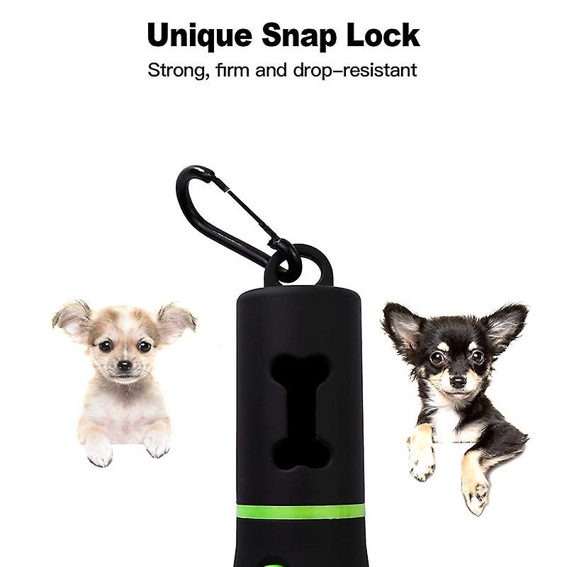 Led light dog poop bag holders