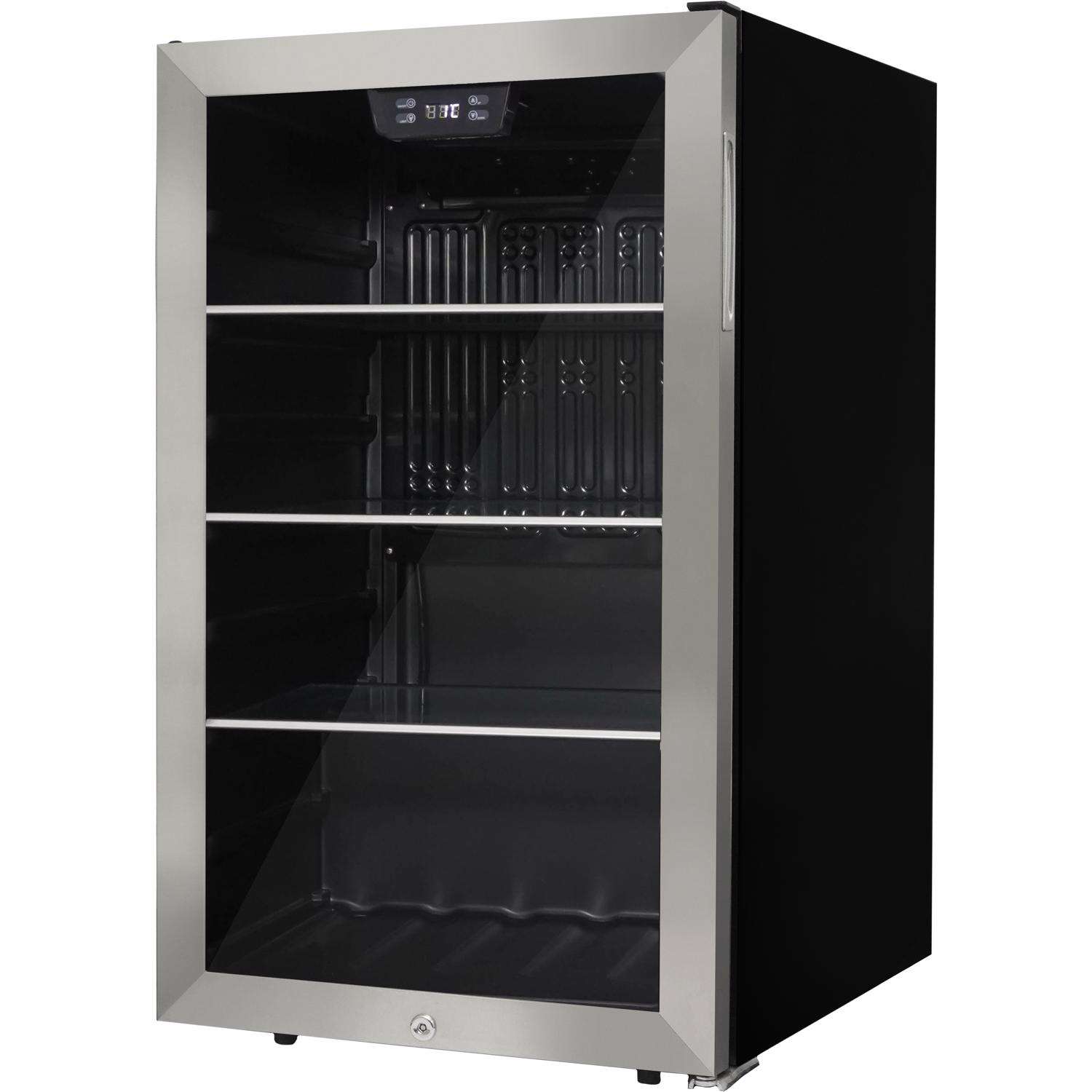 Danby 4.5 ft Silver Stainless Steel Beverage Cooler 230 W