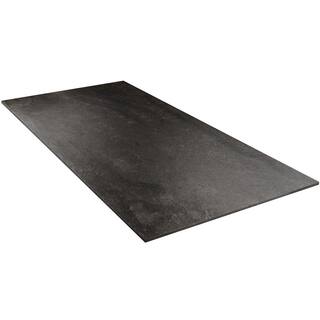 Ivy Hill Tile Dominion Charcoal Black 23.62 in. x 47.24 in. Matte Limestone Look Porcelain Floor and Wall Tile (15.49 sq. ft.Case) EXT3RD108243