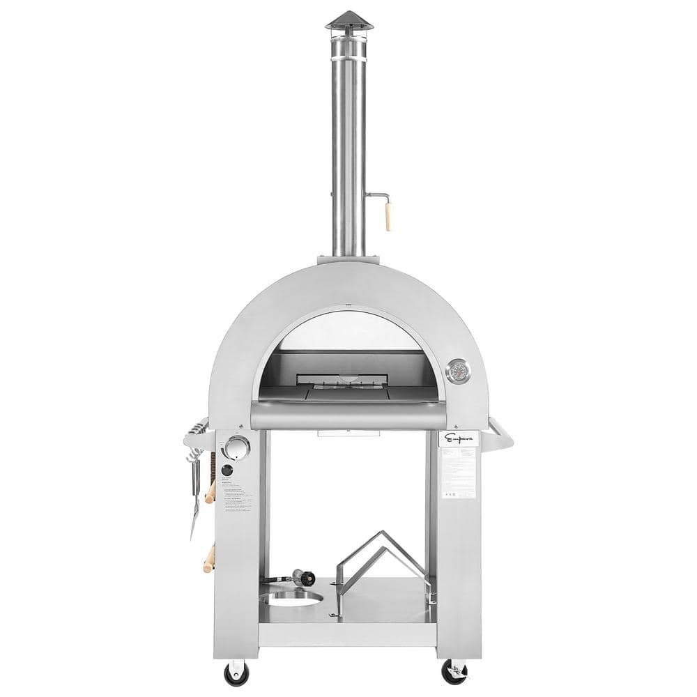 Empava Propane Tank Burning Outdoor Pizza Oven with Accessories in Stainless Steel EMPV-PG03