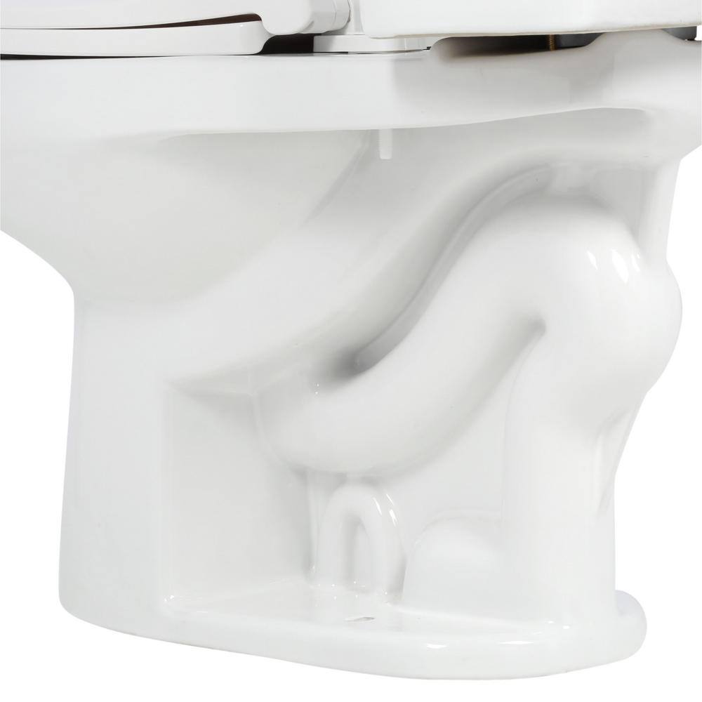 Penguin Toilets 2-pc. 1.28 GPF Single Flush Elongated Toilet with Patented Overflow Protection Technology in White with Seat 524