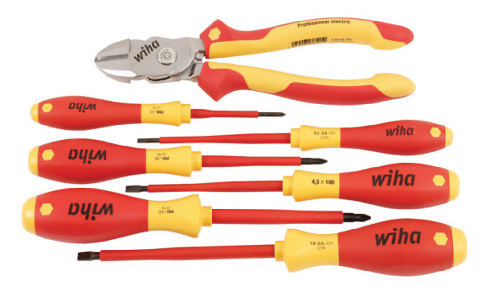 Wiha Insulated BiCut SuperCut and Screwdriver Set 7pc ;