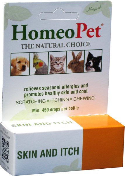 HomeoPet Skin and Itch Dog， Cat， Bird and Small Animal Supplement